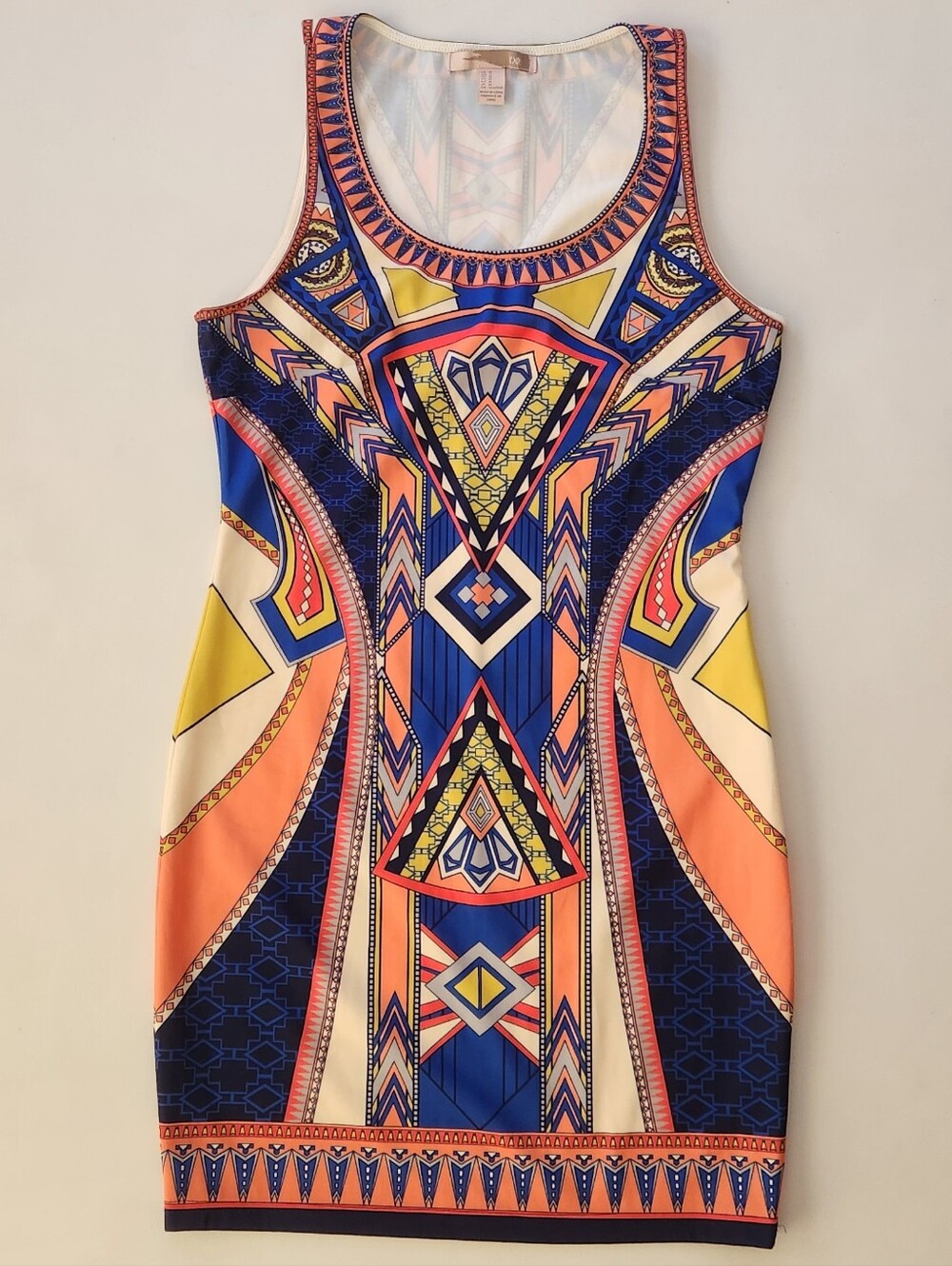 XX1 Forever21 Geometric Print Bodycon Dress - Multicolor